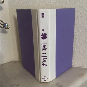 Purple and White 'Love & Luck' Book